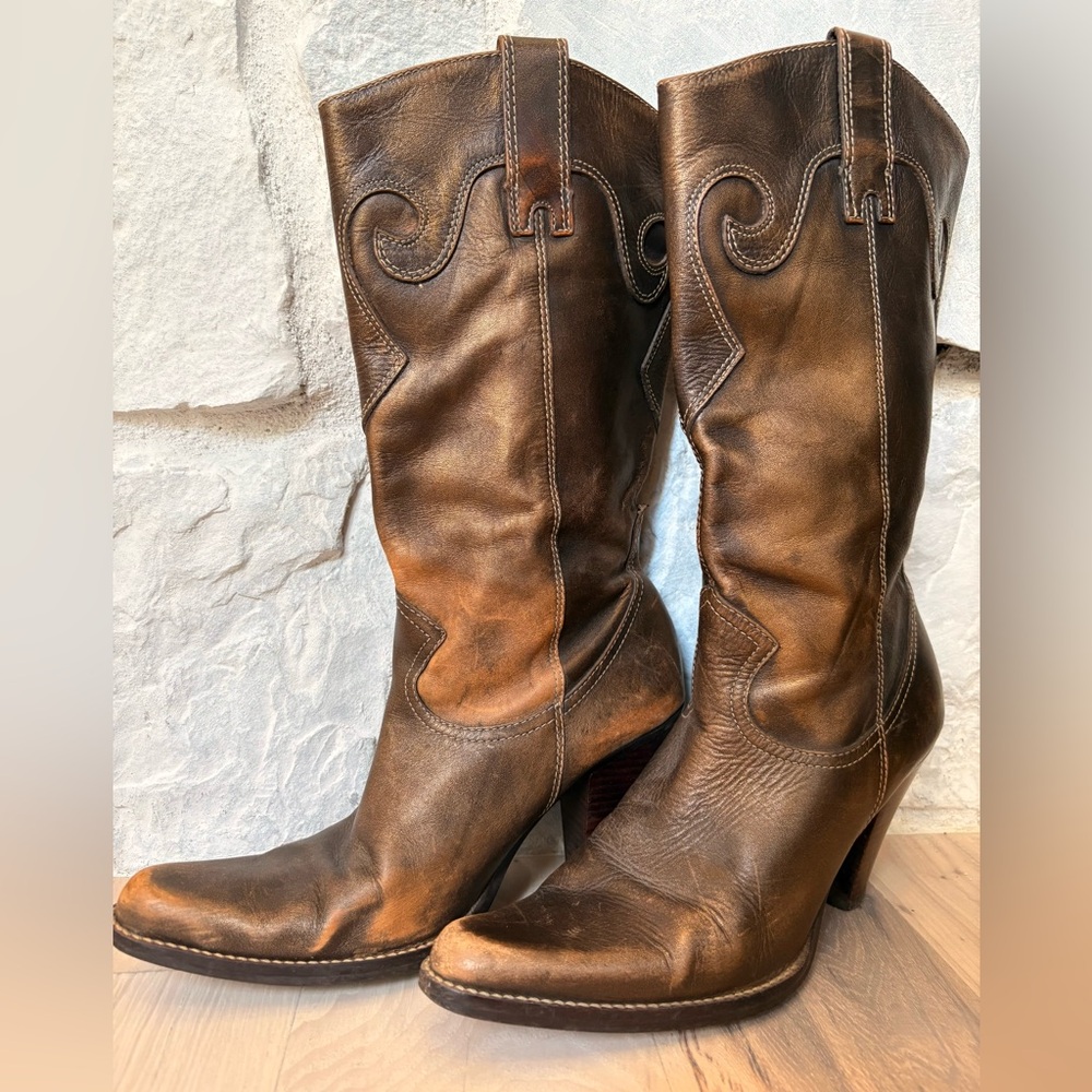 Steve Madden Brown Heeled Boots